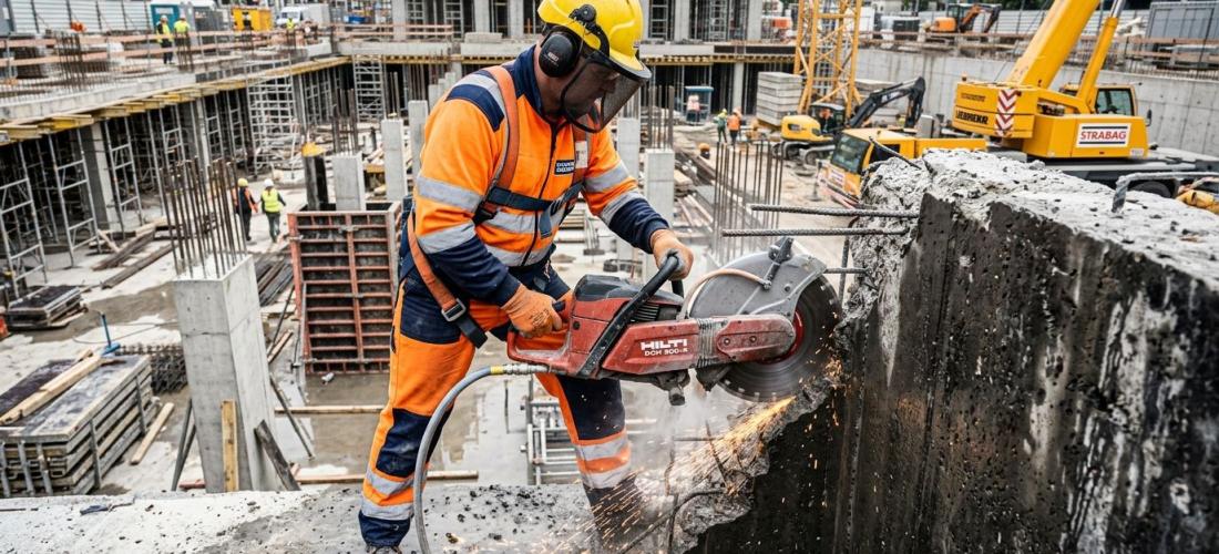 Cięcie i wiercenie diamentowe w betonie i żelbecie – precyzja i skuteczność