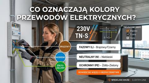 Kolory przewodów elektrycznych – oznaczenia i schematy