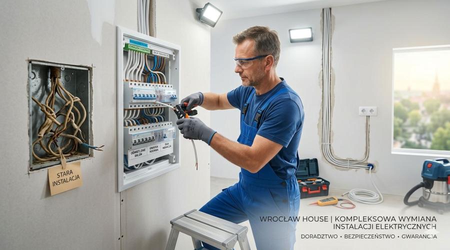 Wymiana instalacji elektrycznej Wrocław