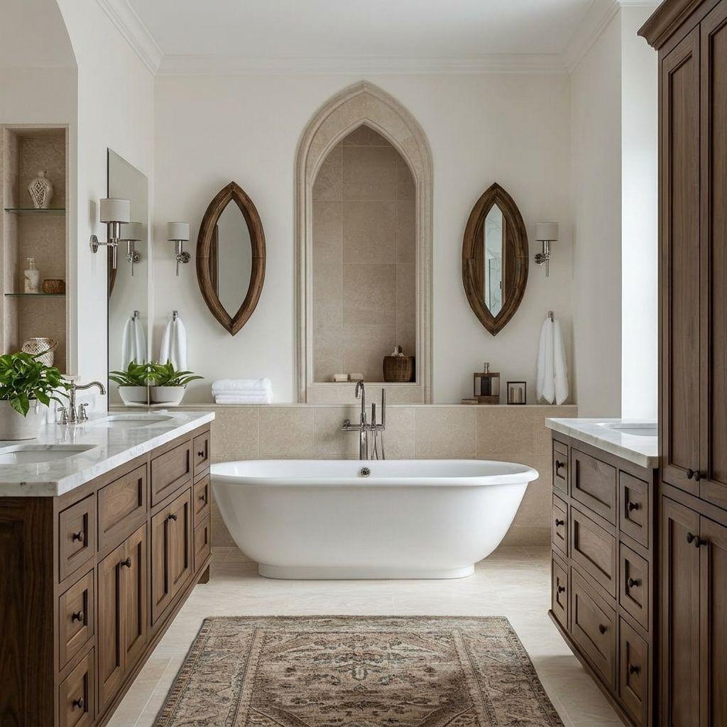 Stylowy i wyważony projekt łazienki