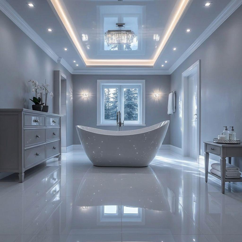 Nowoczesne wykończenie spa na wysoki połysk