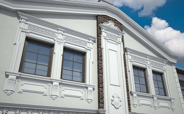 wizualizacja elewacji domu stylowa w białym kolorze / Wrocław House