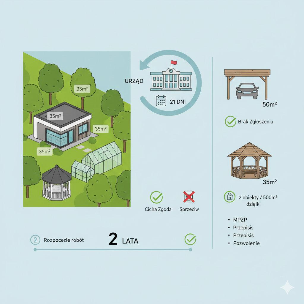 Stawianie budynków do 35 m2: jakie formalności w urzędzie?