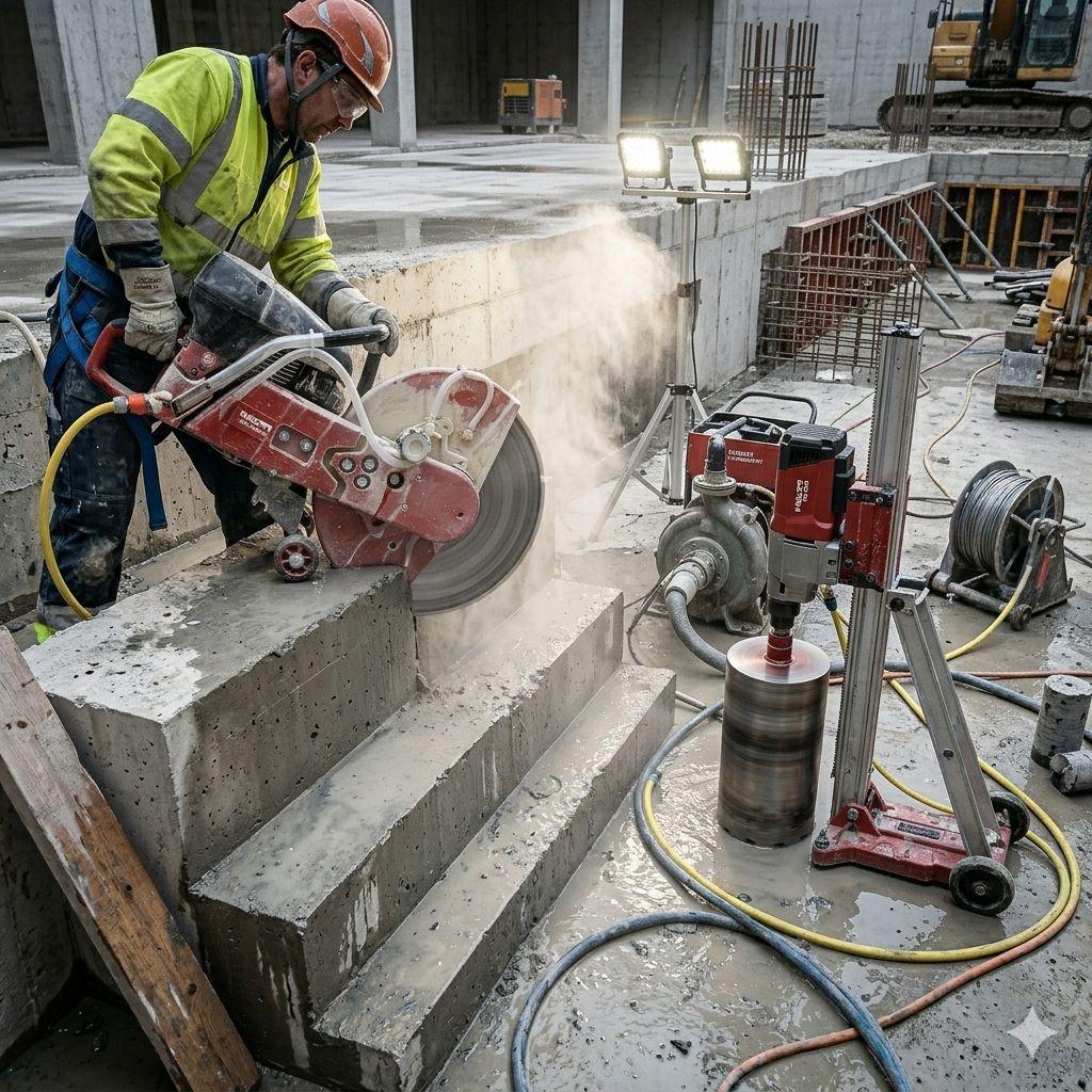 Technologia cięcia diamentowego znajduje zastosowanie w niemal każdym obszarze budownictwa