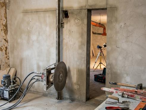 Wyburzenia cięcie betonu przewierty nadproża Wrocław