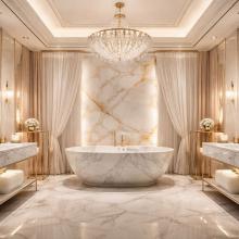 Luksusowa łazienka inspirowana spa – przewodnik aranżacyjny