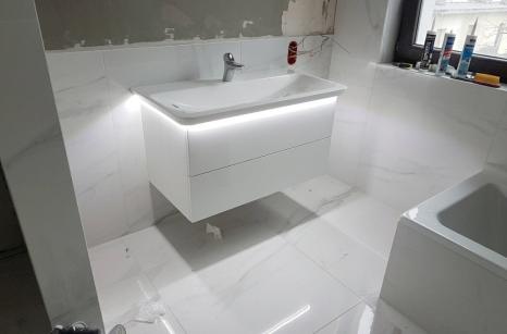 Wrocław remont łazienki oświetlenie LED